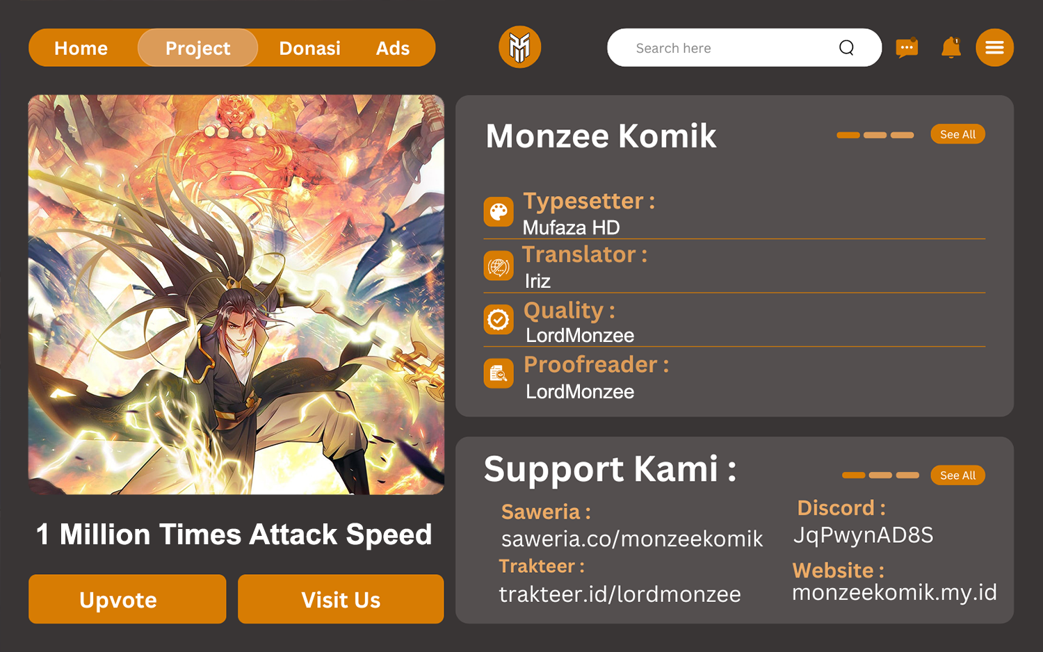 1 Million Times Attack Speed Chapter 35 Gambar 1