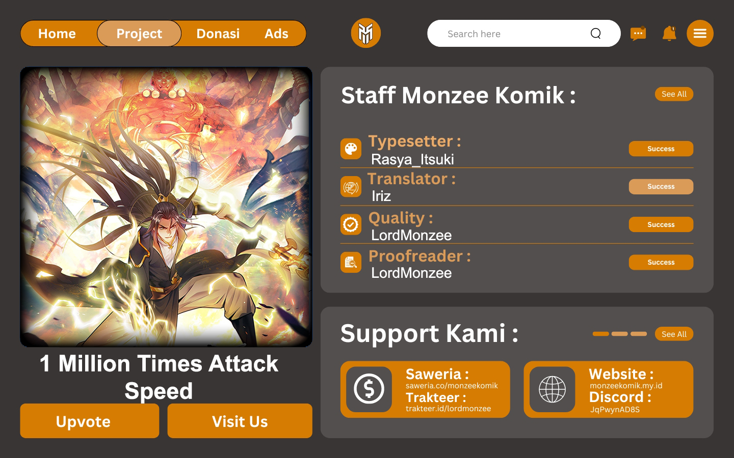 1 Million Times Attack Speed Chapter 45 Gambar 1