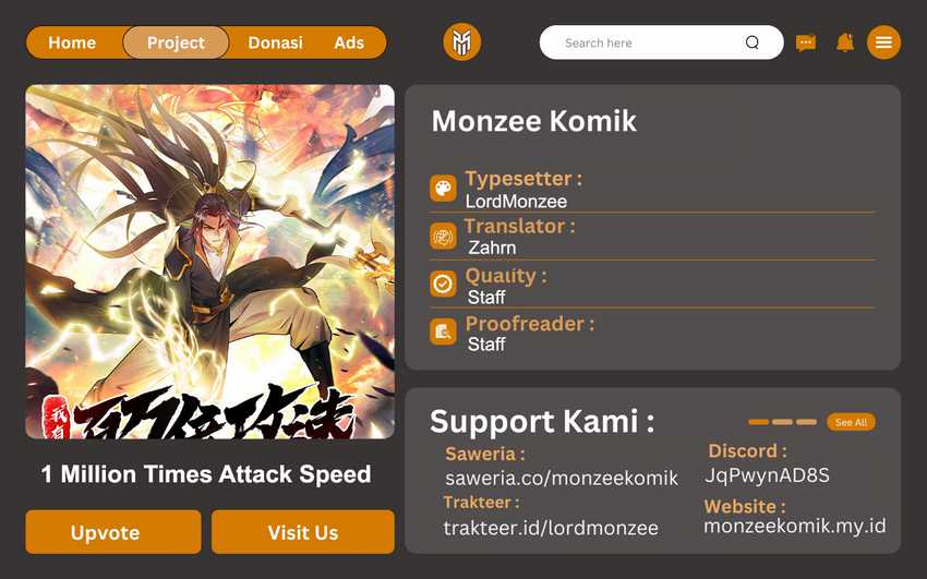 1 Million Times Attack Speed Chapter 86 Gambar 1