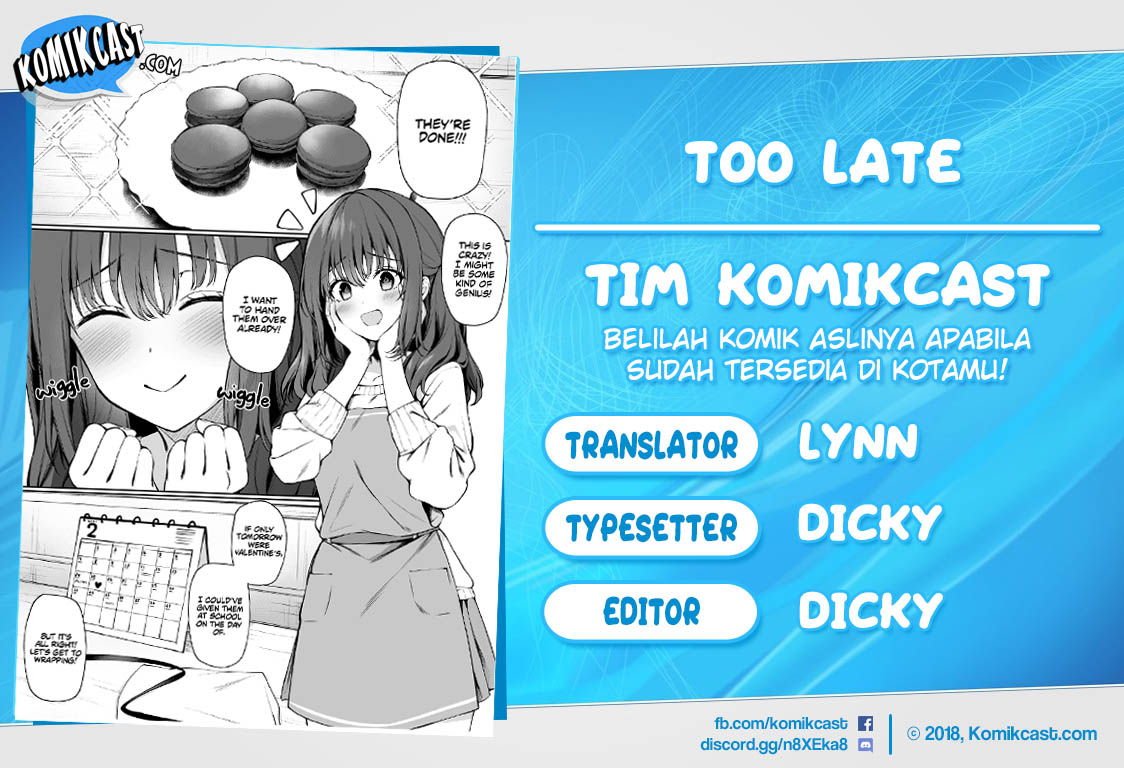 Too Late Chapter 00 Gambar 1
