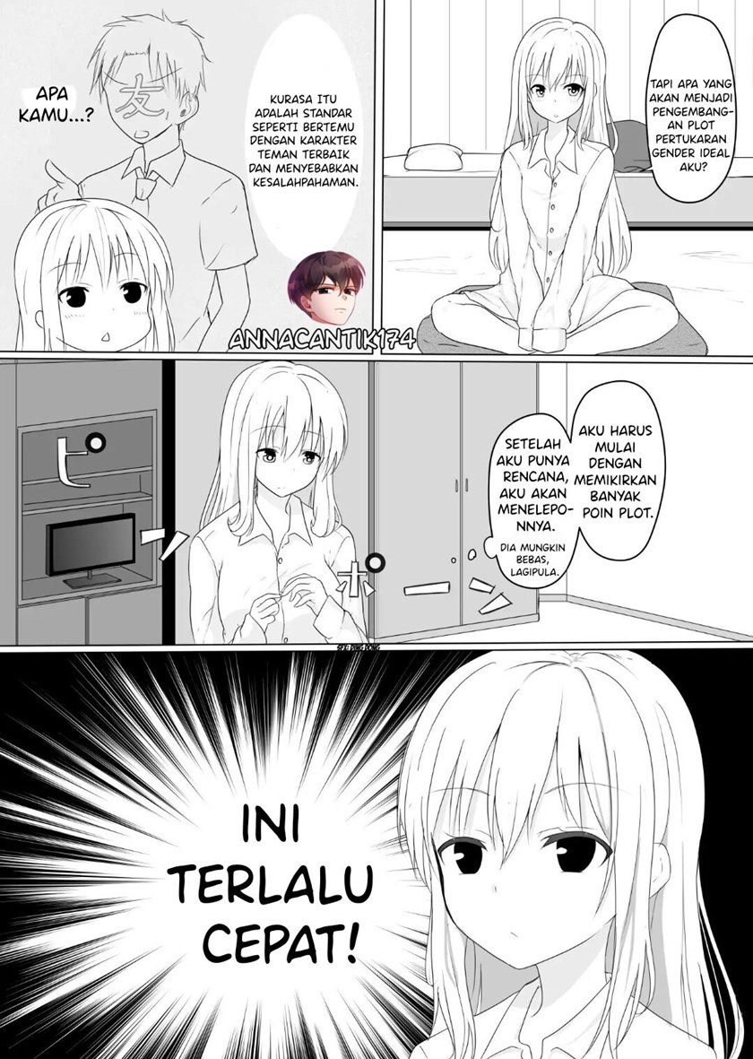A Boy Who Loves Genderswap Got Genderswapped, so He Acts Out His Ideal Genderswap Girl Chapter 02 Gambar 1
