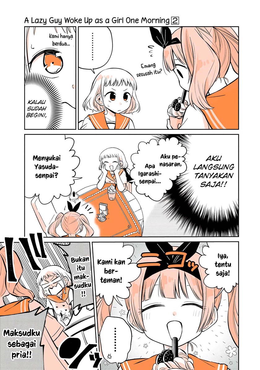 A Lazy Guy Woke Up As A Girl One Morning Chapter 10 Gambar 14