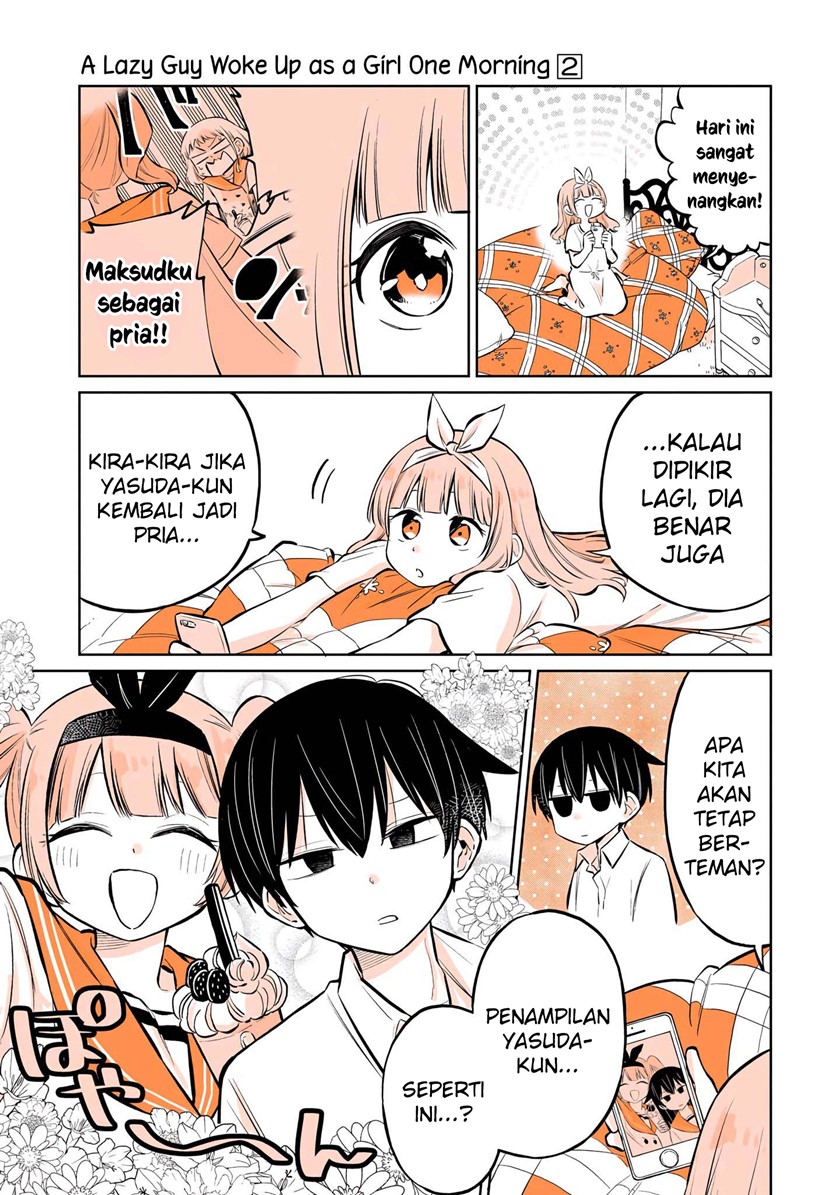 A Lazy Guy Woke Up As A Girl One Morning Chapter 10 Gambar 18