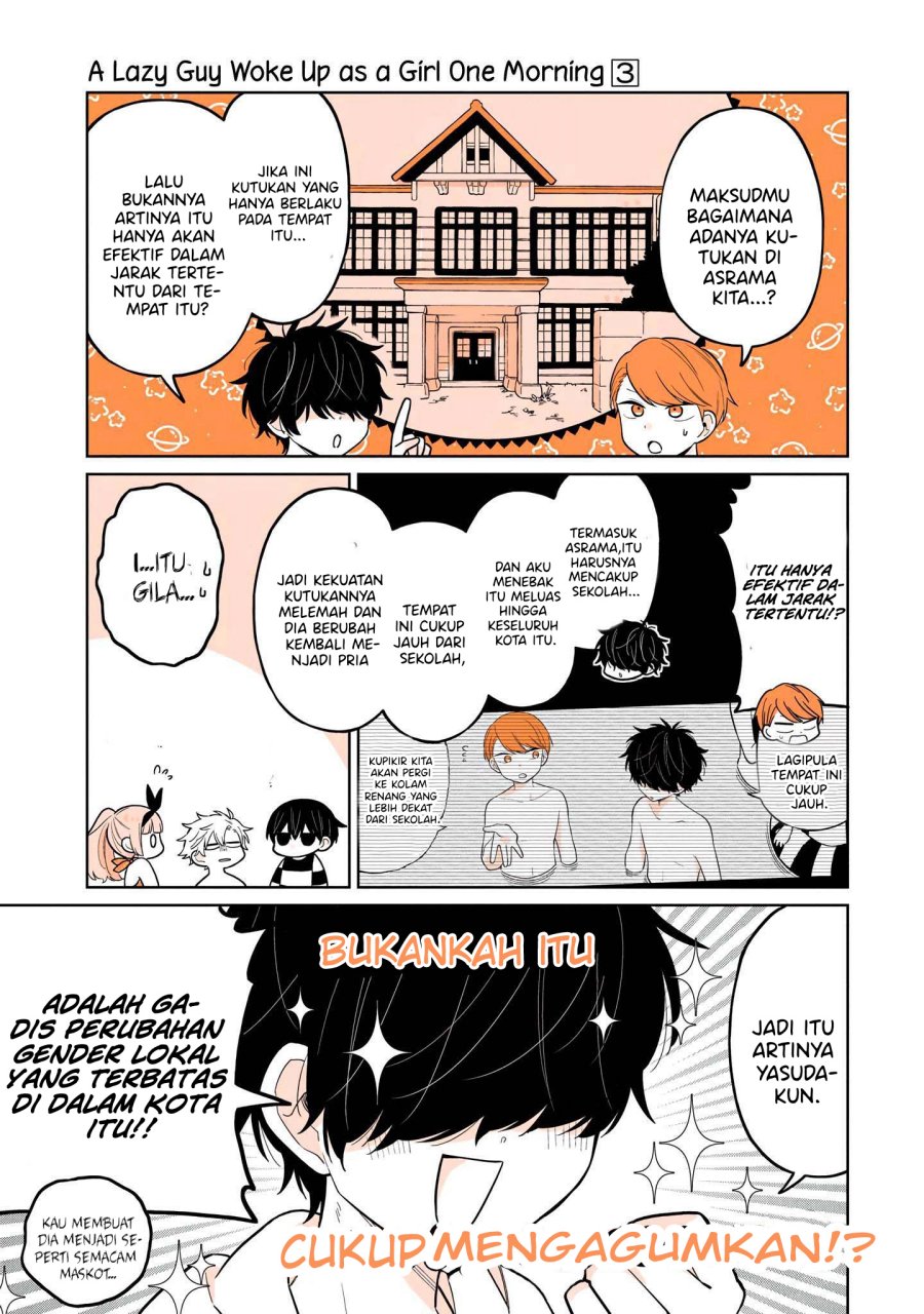 A Lazy Guy Woke Up As A Girl One Morning Chapter 16 Gambar 9