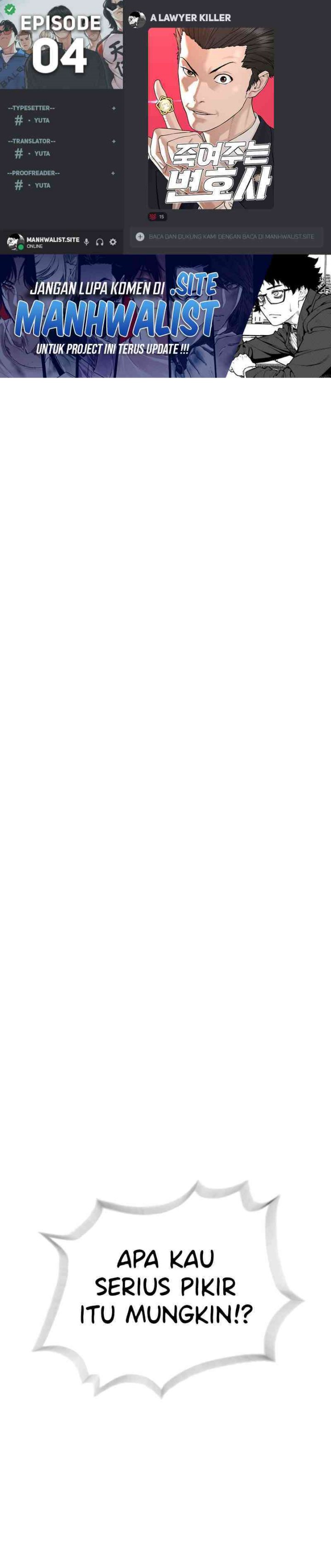 A Lawyer Killler (Killer Lawyer) Chapter 04 Gambar 1