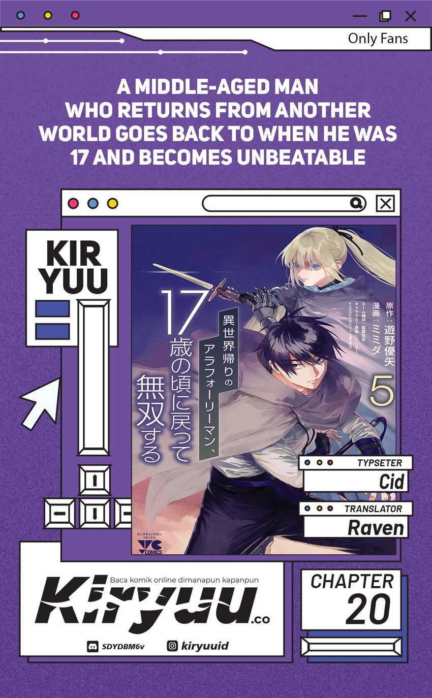 A Middle-Aged Man Who Returns From Another World Goes Back to When He Was 17 and Becomes Unbeatable Chapter 20 Gambar 1