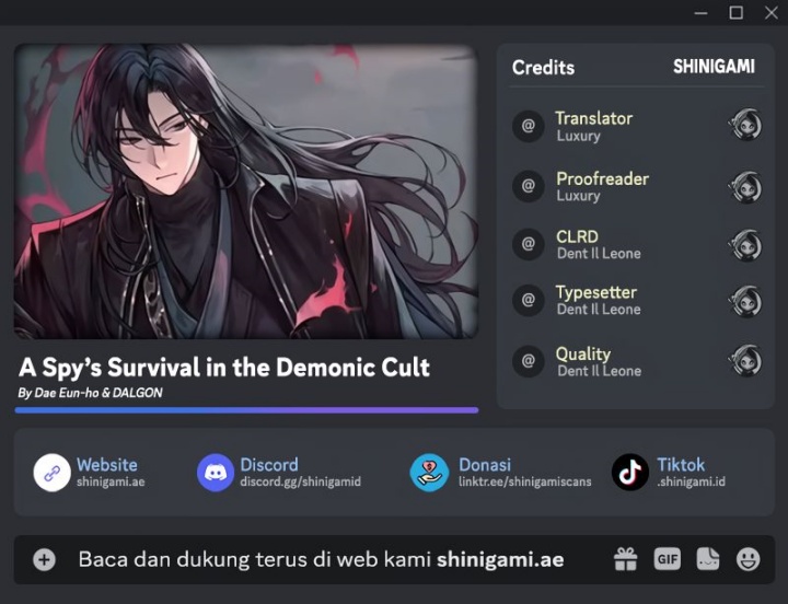 A Spy’s Survival in the Demonic Cult Chapter 11 Gambar 1
