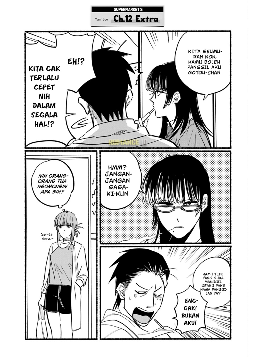 A Story About Smoking at the Back of the (Supermarket Super no Ura de Yani Suu Futari) Chapter 16.6 Gambar 13