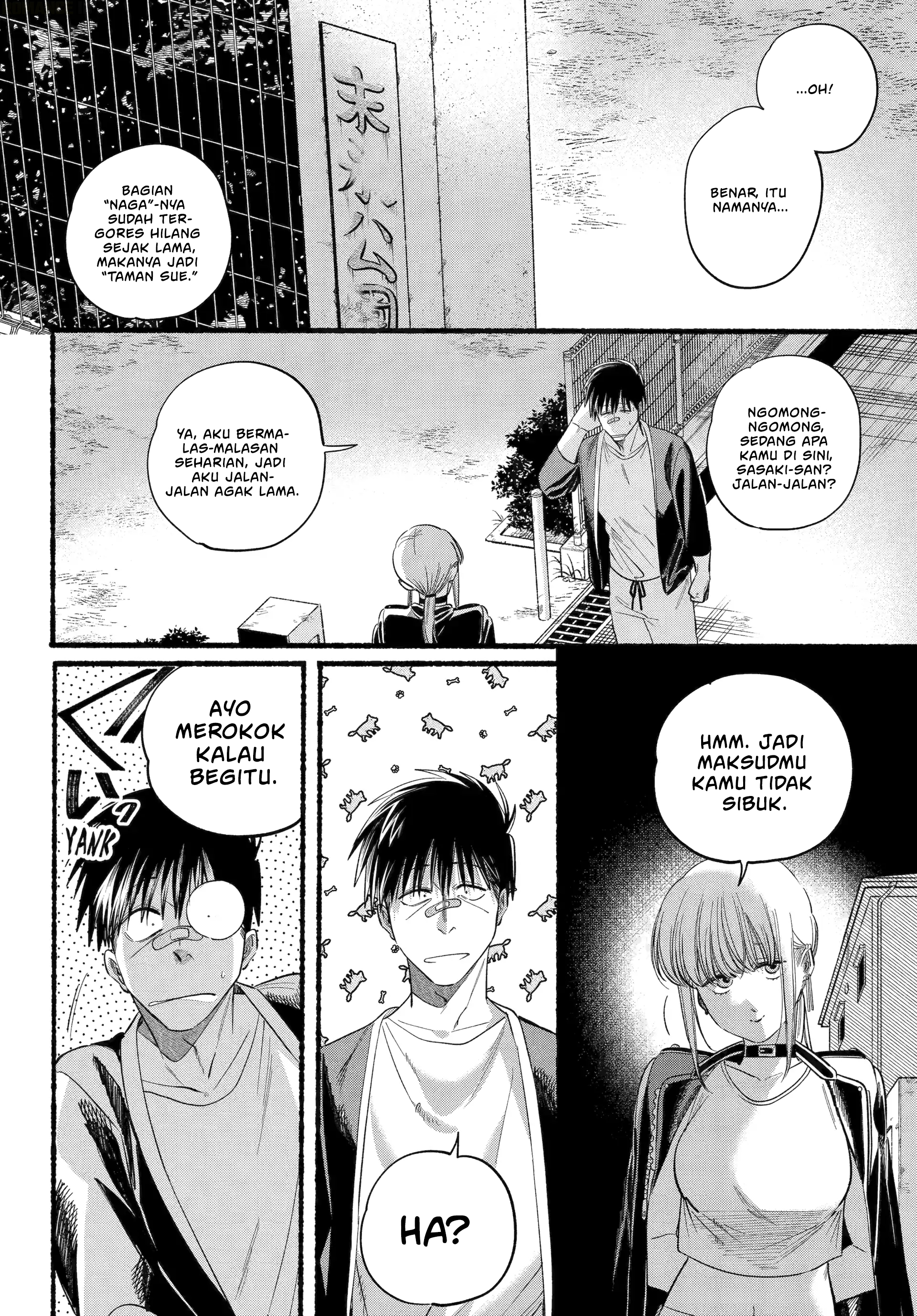 A Story About Smoking at the Back of the Supermarket (Super no Ura de Yani Suu Futari) Chapter 46 Gambar 19