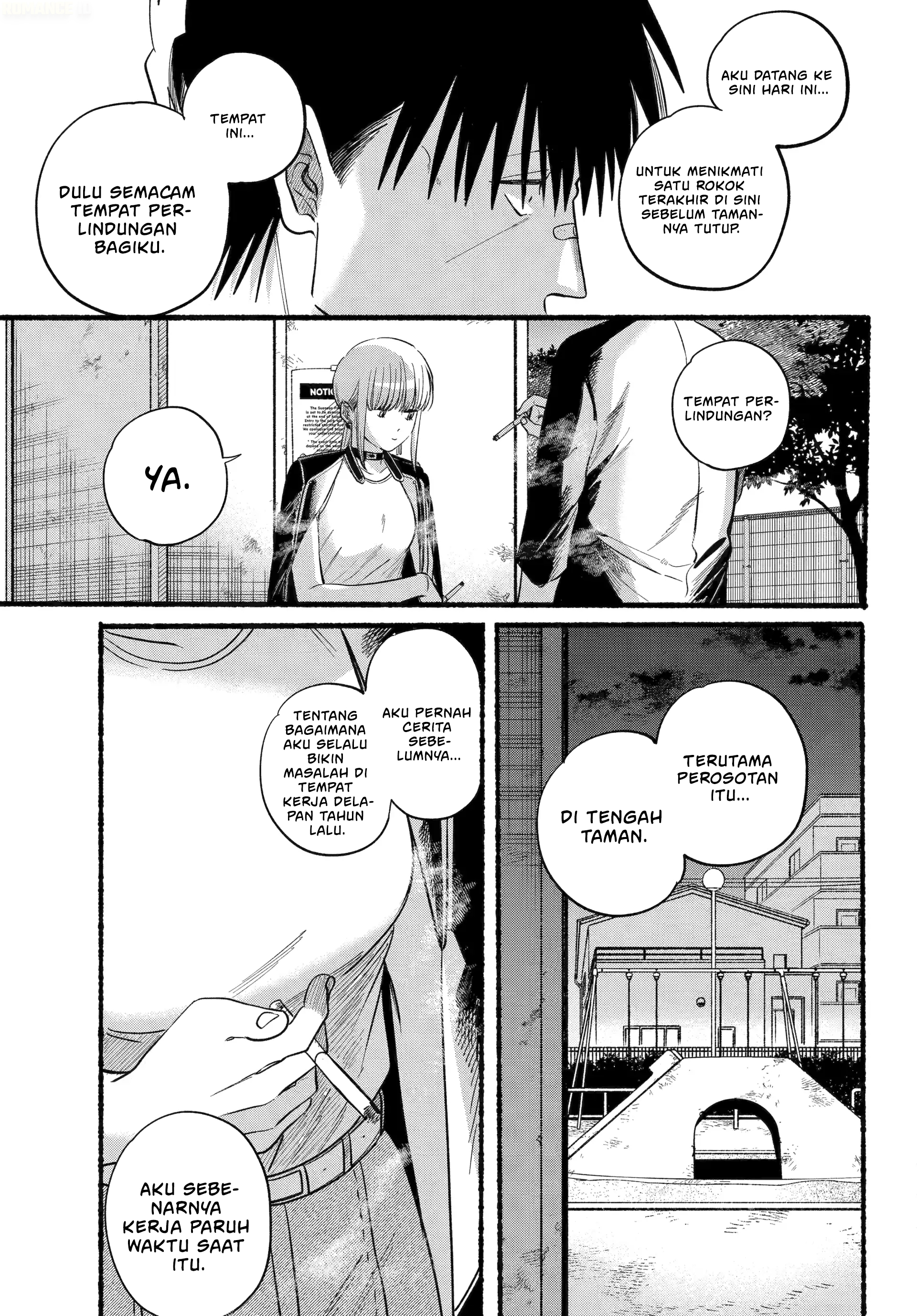 A Story About Smoking at the Back of the Supermarket (Super no Ura de Yani Suu Futari) Chapter 46 Gambar 22