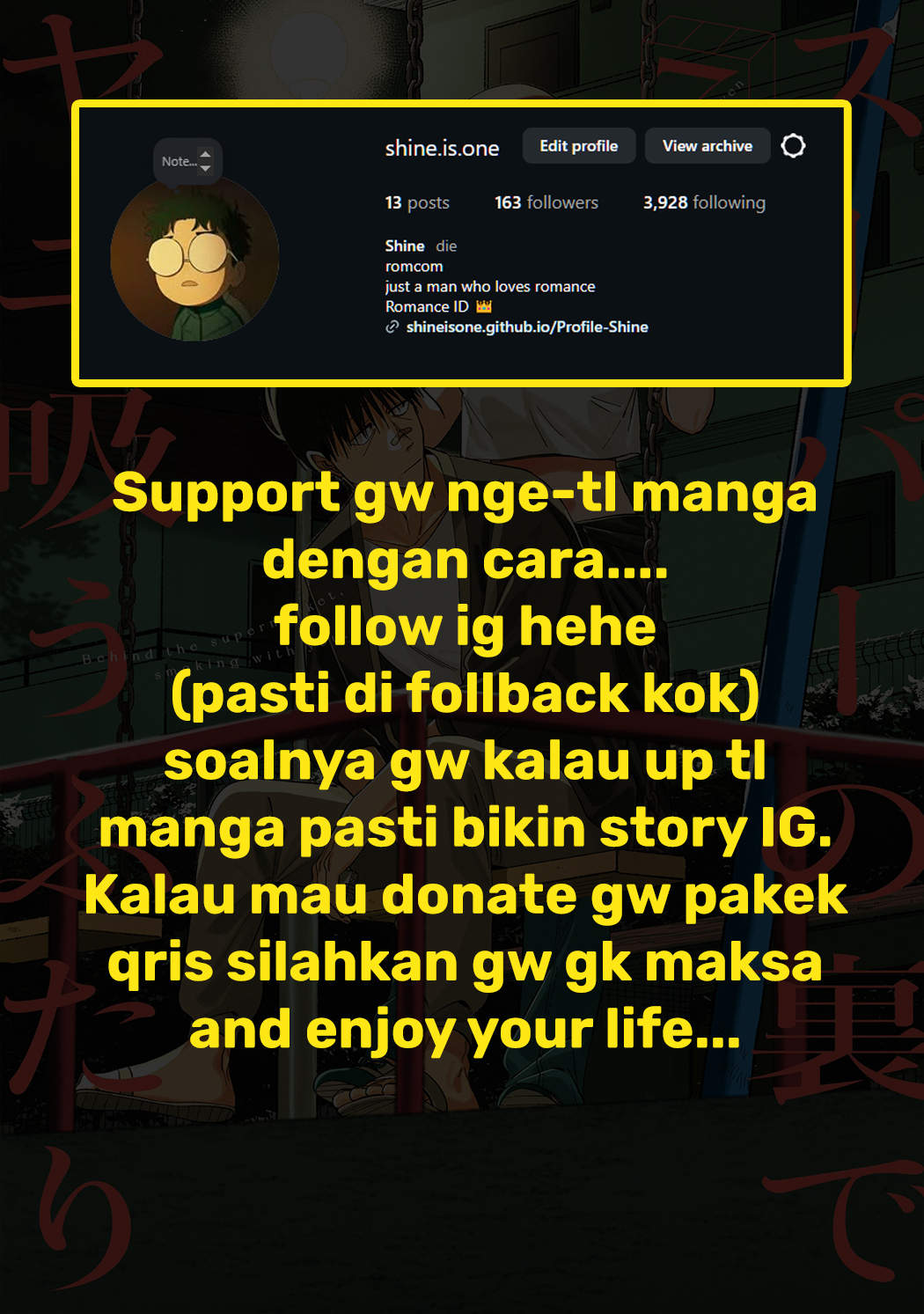 A Story About Smoking at the Back of the Supermarket (Super no Ura de Yani Suu Futari) Chapter 46 Gambar 39