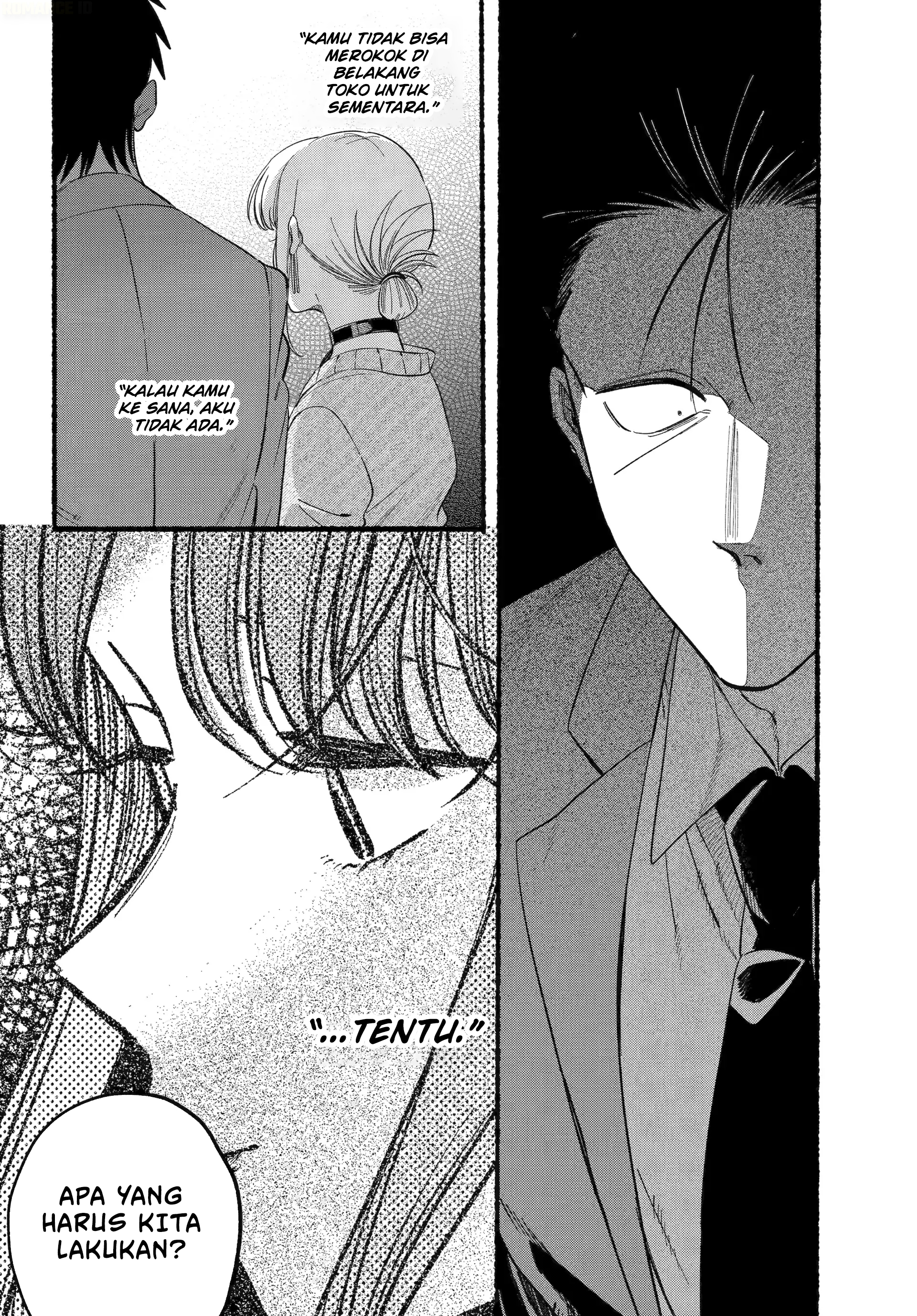 A Story About Smoking at the Back of the Supermarket (Super no Ura de Yani Suu Futari) Chapter 48 Gambar 9