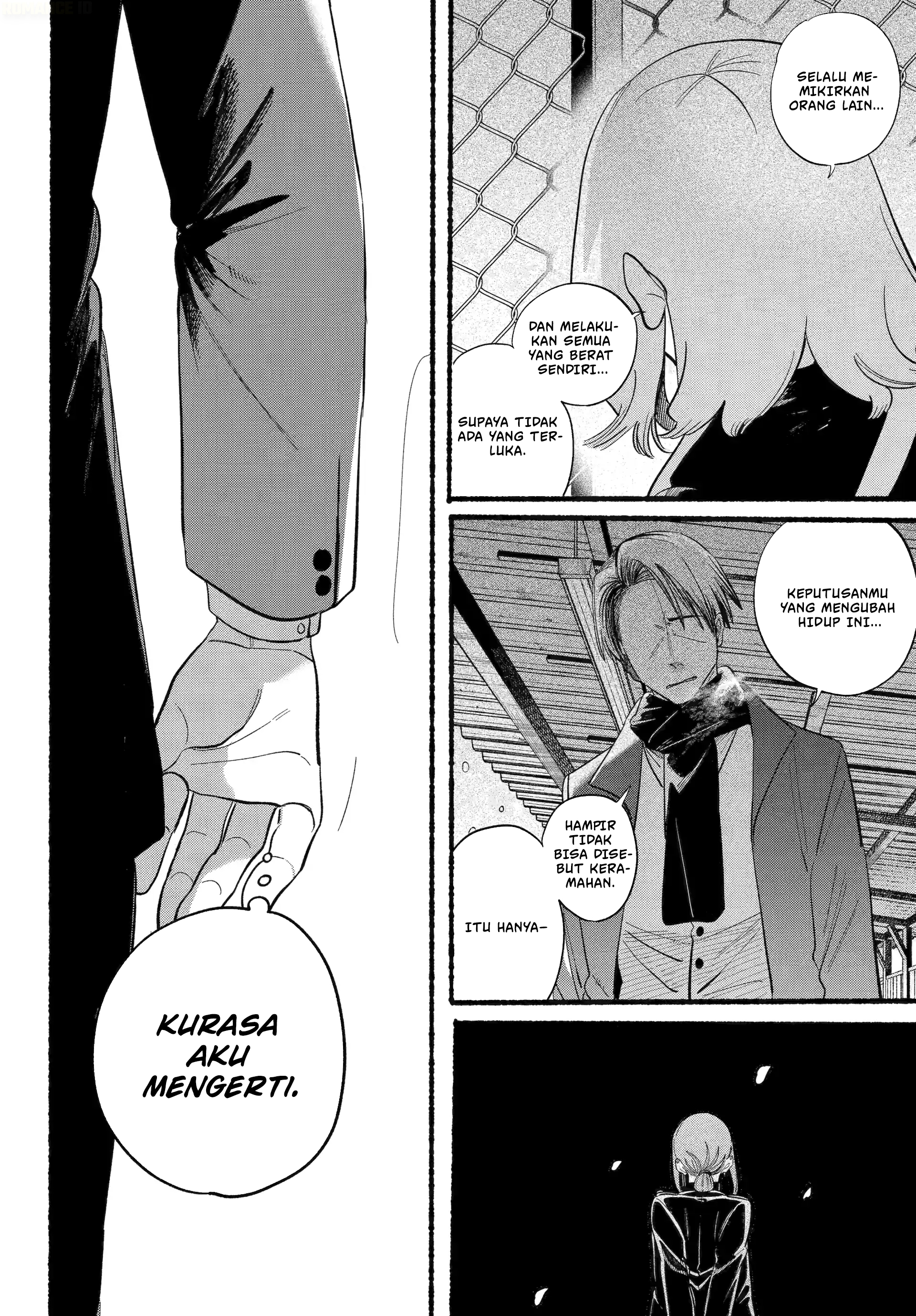 A Story About Smoking at the Back of the Supermarket (Super no Ura de Yani Suu Futari) Chapter 48 Gambar 33