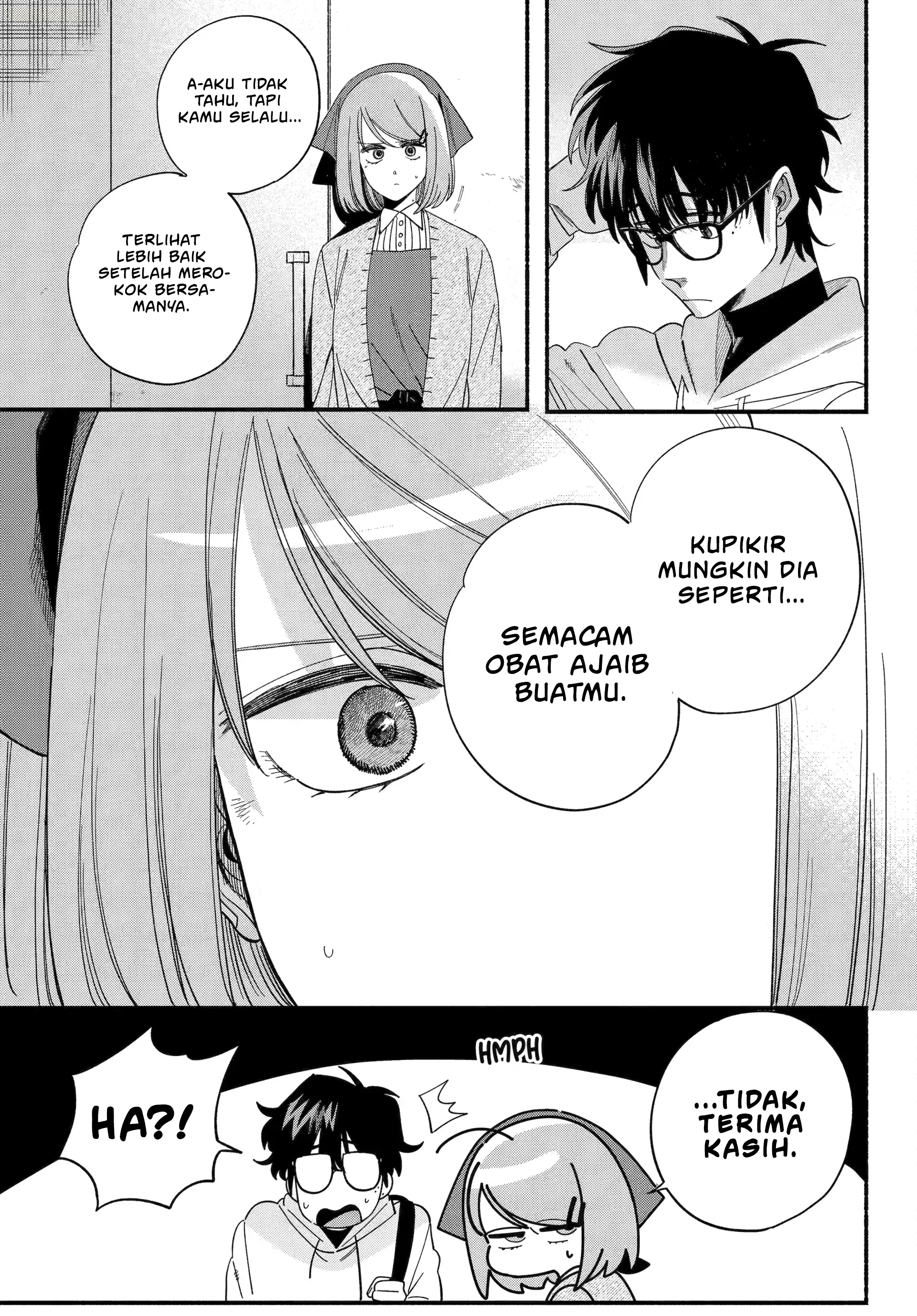 A Story About Smoking at the Back of the Supermarket (Super no Ura de Yani Suu Futari) Chapter 55 Gambar 28