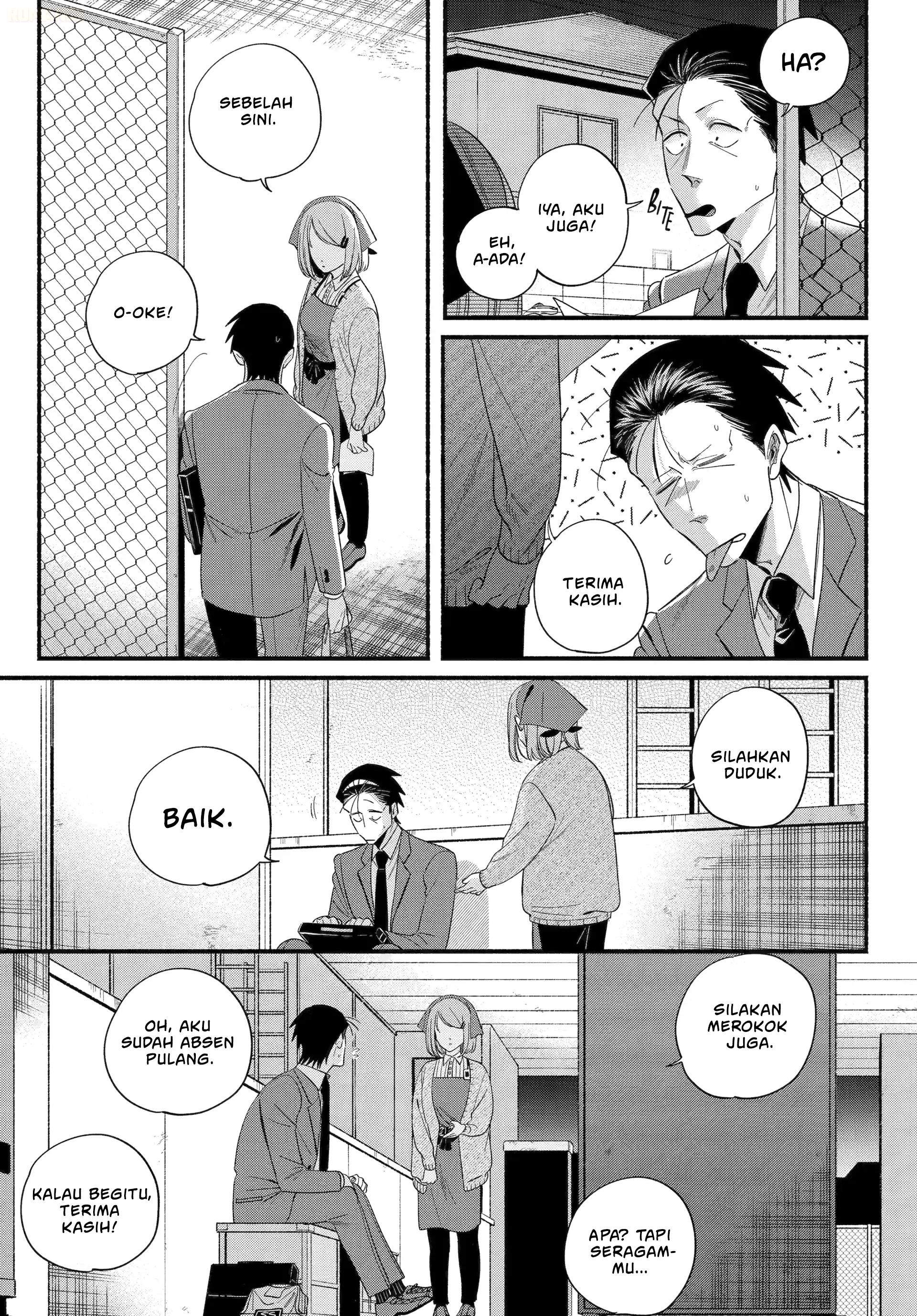 A Story About Smoking at the Back of the Supermarket (Super no Ura de Yani Suu Futari) Chapter 56 Gambar 6