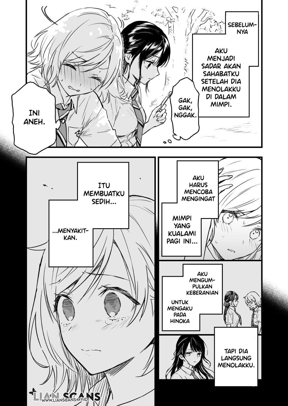 A Yuri Manga That Starts With Getting Rejected in a Dream Chapter 03 Gambar 1