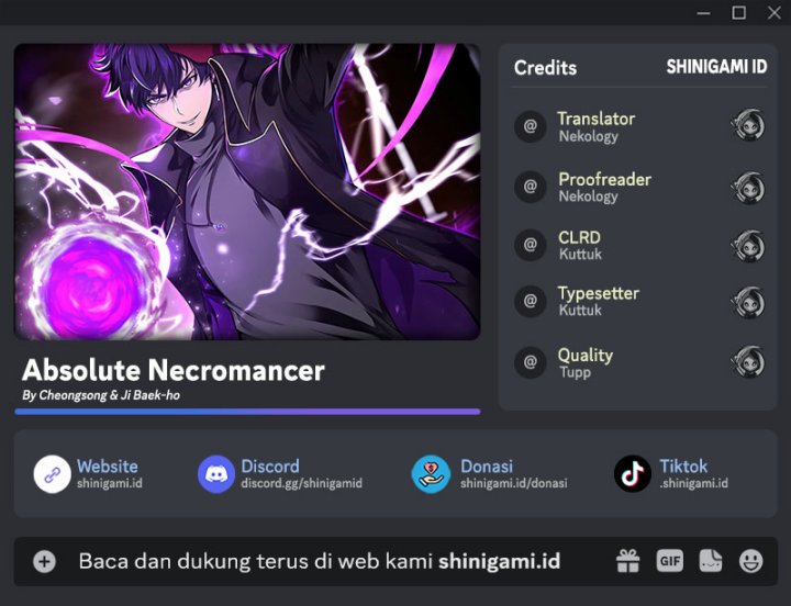 Absolute Necromancer Chapter 01 Gambar 1