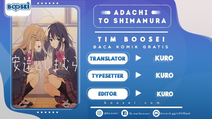 Adachi to Shimamura (YUZUHARA Moke) Chapter 16.5 Gambar 1