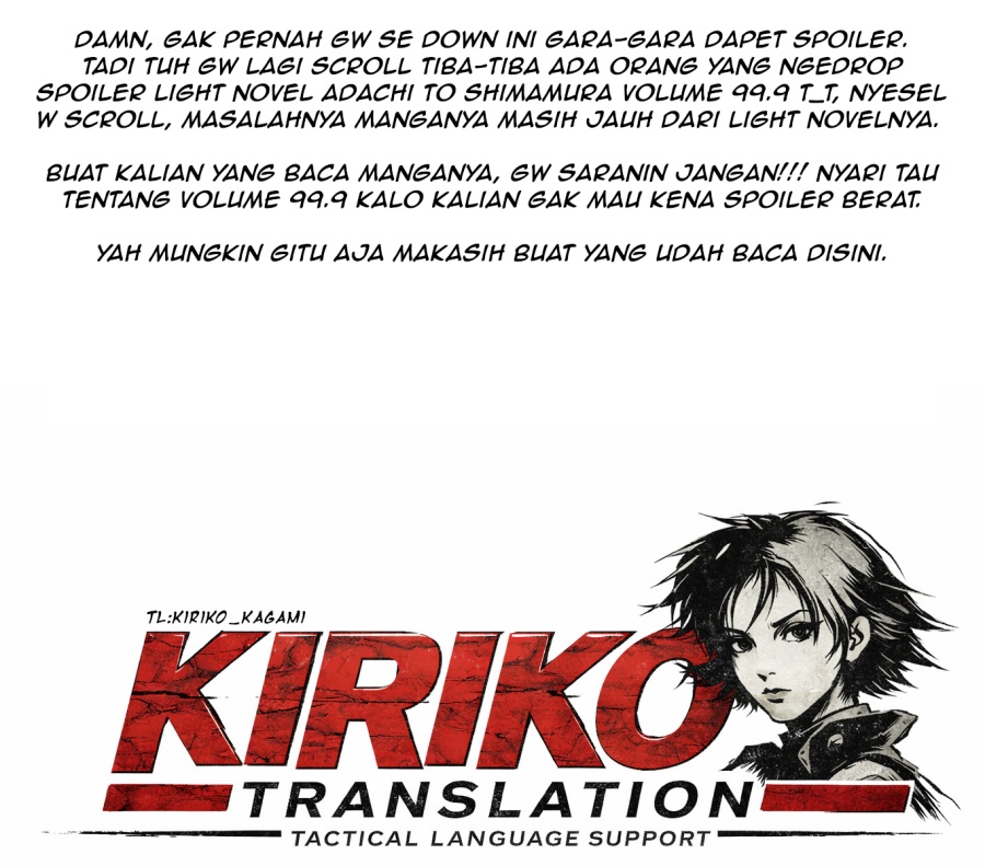 Adachi to Shimamura Chapter 12.5 Gambar 20