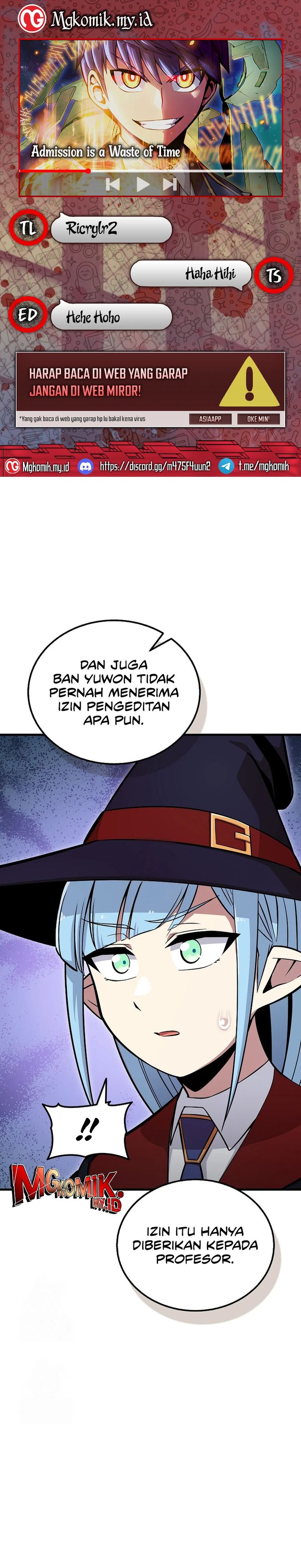 Admission is a Waste of Time Chapter 55 Gambar 1