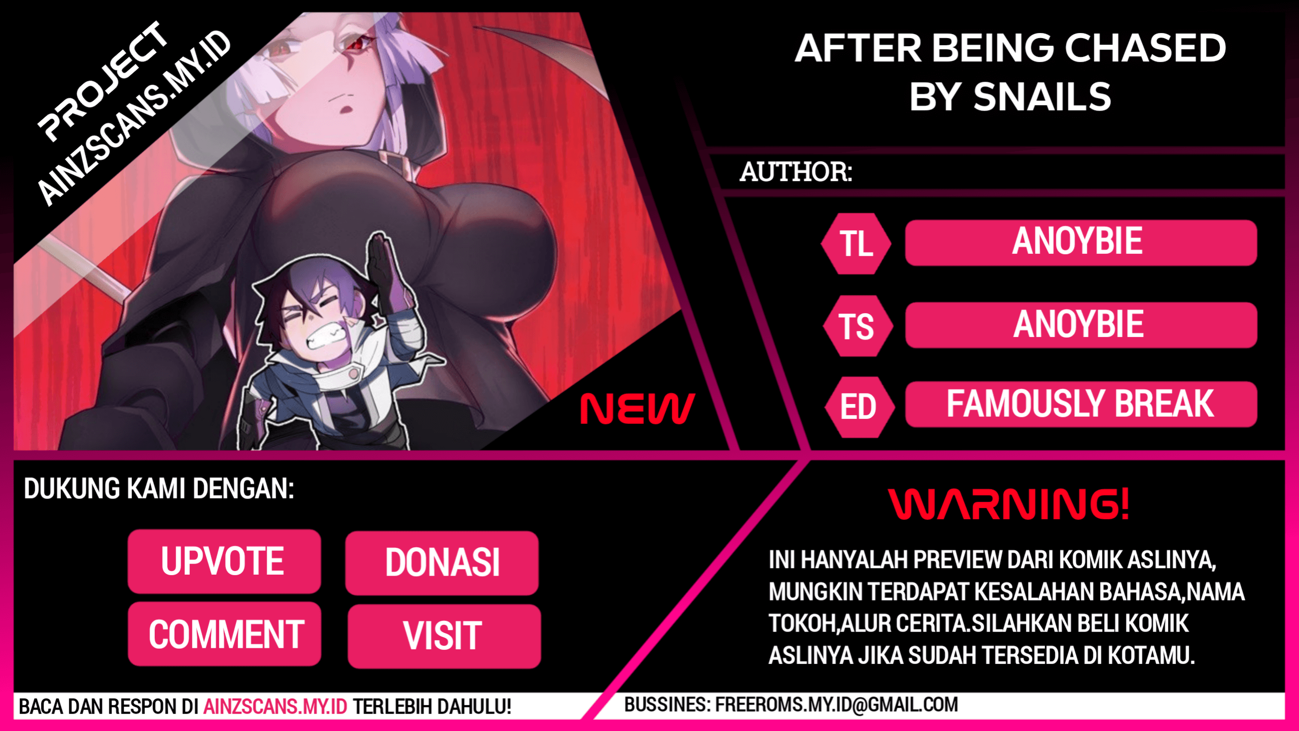 After Being Chased By Snails Chapter 02 Gambar 1