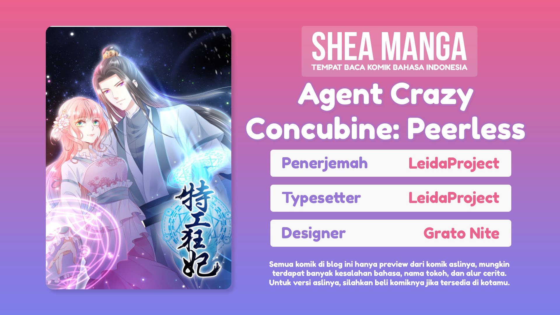 Agent Crazy Concubine: Peerless Comprehension Chapter 08 Gambar 1