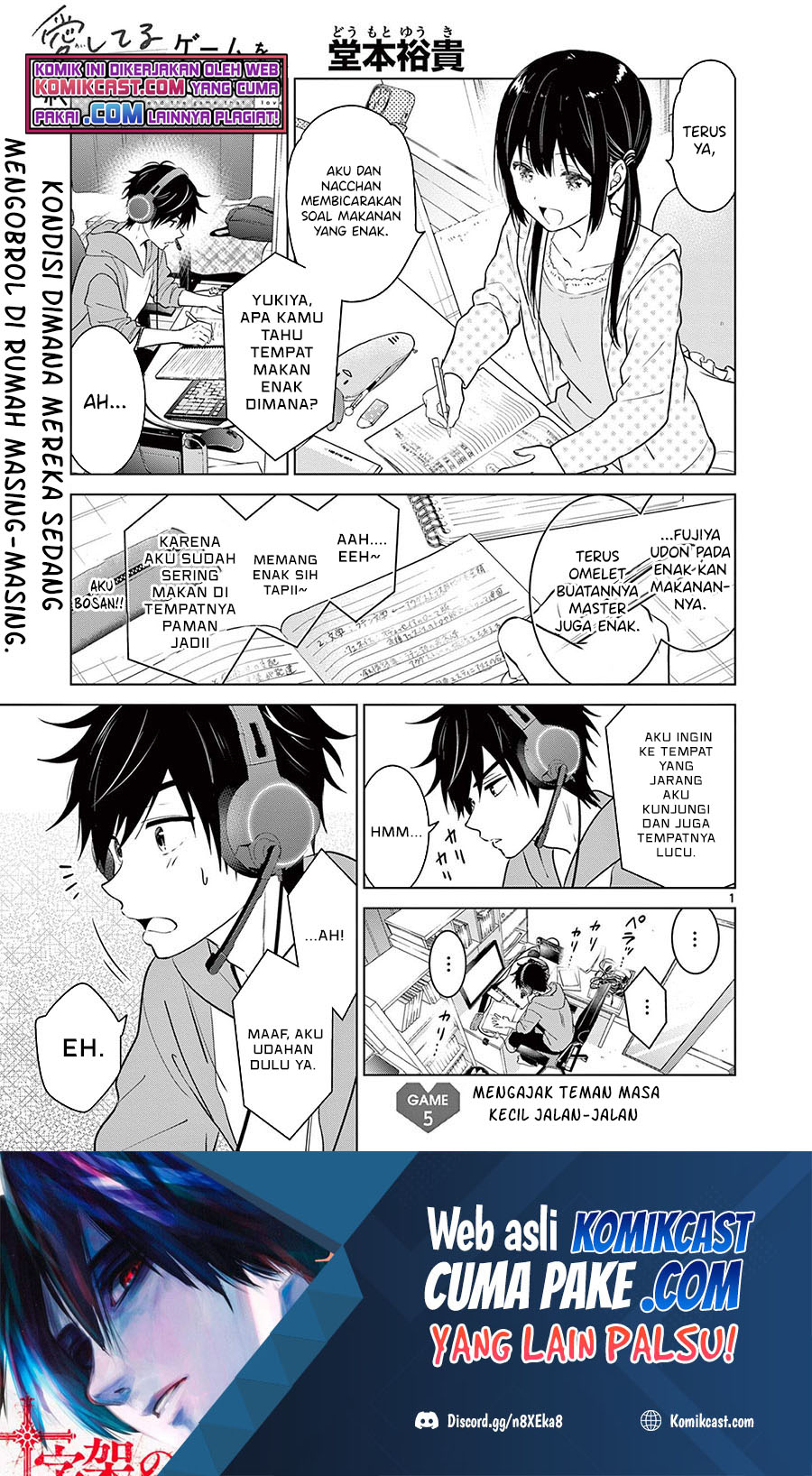 Aishiteru Game wo Owarasetai Chapter 05 Gambar 2