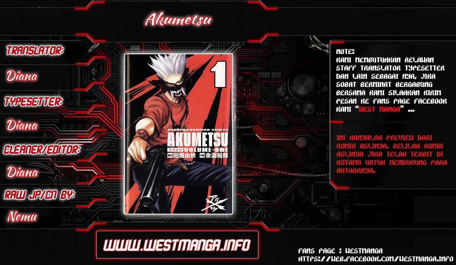 Akumetsu Chapter 15 Gambar 1