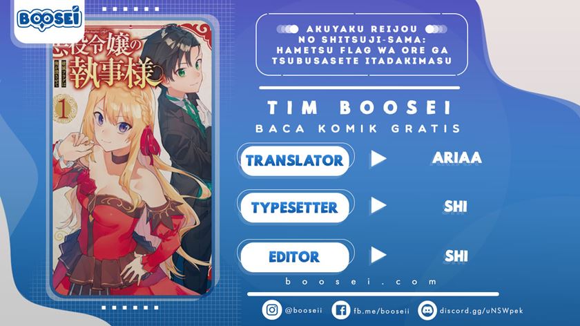 Akuyaku Reijou no Shitsuji-sama Hametsu Flag wa Ore ga Tsubusasete itadakimasu Chapter 3.1 Gambar 1