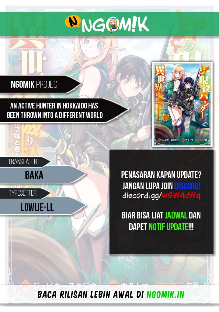 An Active Hunter in Hokkaido Has Been Thrown into a Different World Chapter 01.3 Gambar 1