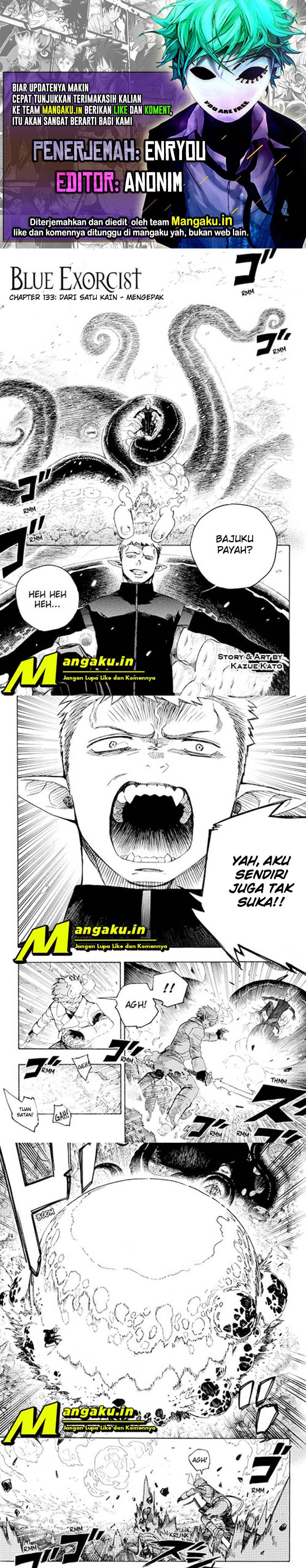 Ao no Exorcist Chapter 133 Gambar 1