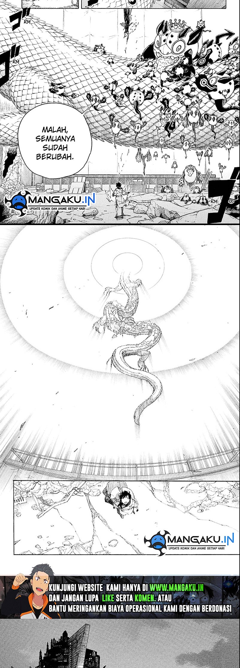 Ao no Exorcist Chapter 140.2 Gambar 2