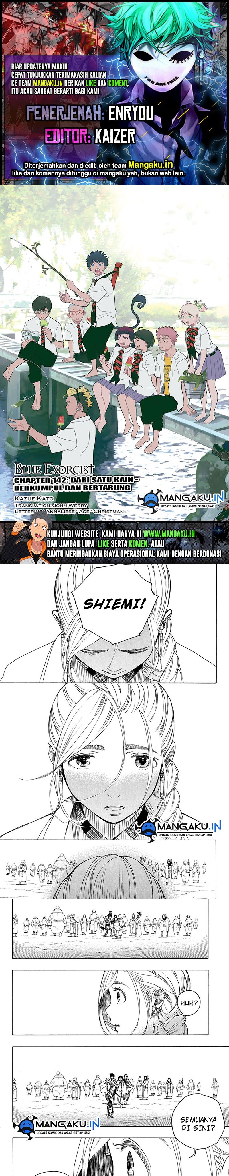 Ao no Exorcist Chapter 142 Gambar 1