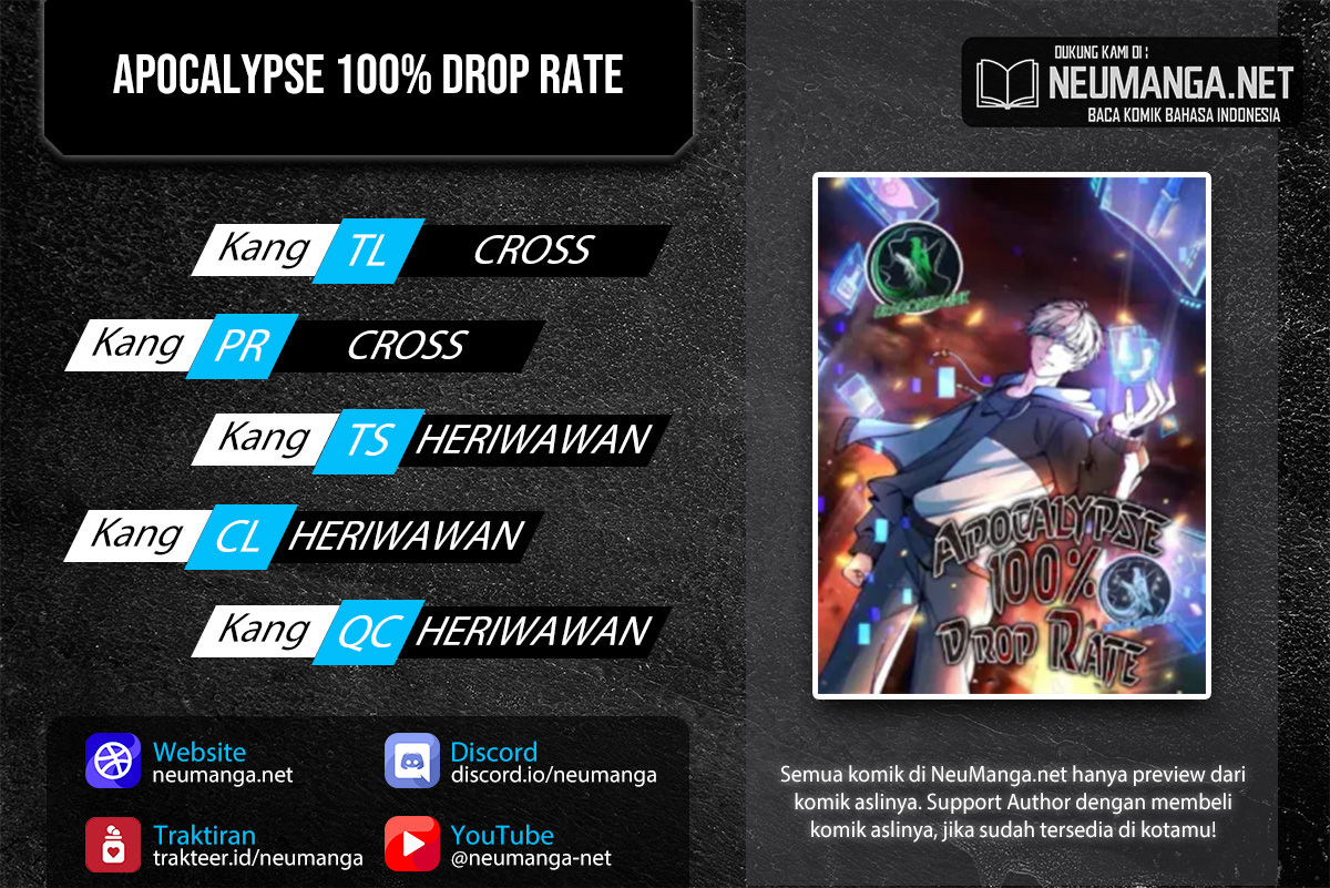 Apocalypse 100% Drop Rate Chapter 18 Gambar 1