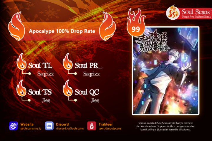 Apocalypse 100% Drop Rate Chapter 35 Gambar 1