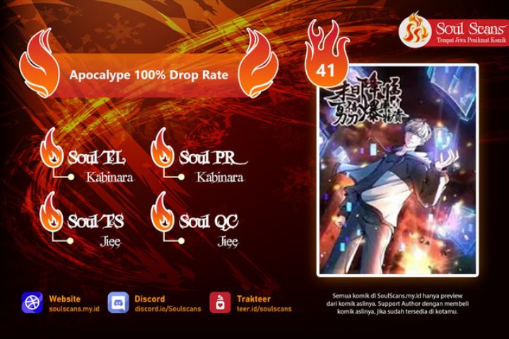 Apocalypse 100% Drop Rate Chapter 41 Gambar 1