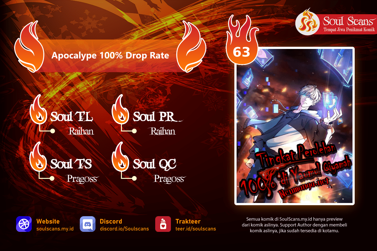 Apocalypse 100% Drop Rate Chapter 63 Gambar 1