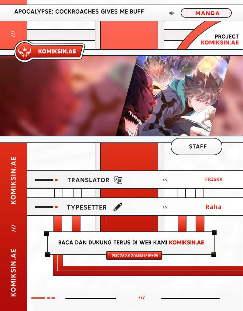 Apocalypse: Cockroaches Gives Me Buff Chapter 12 Gambar 1