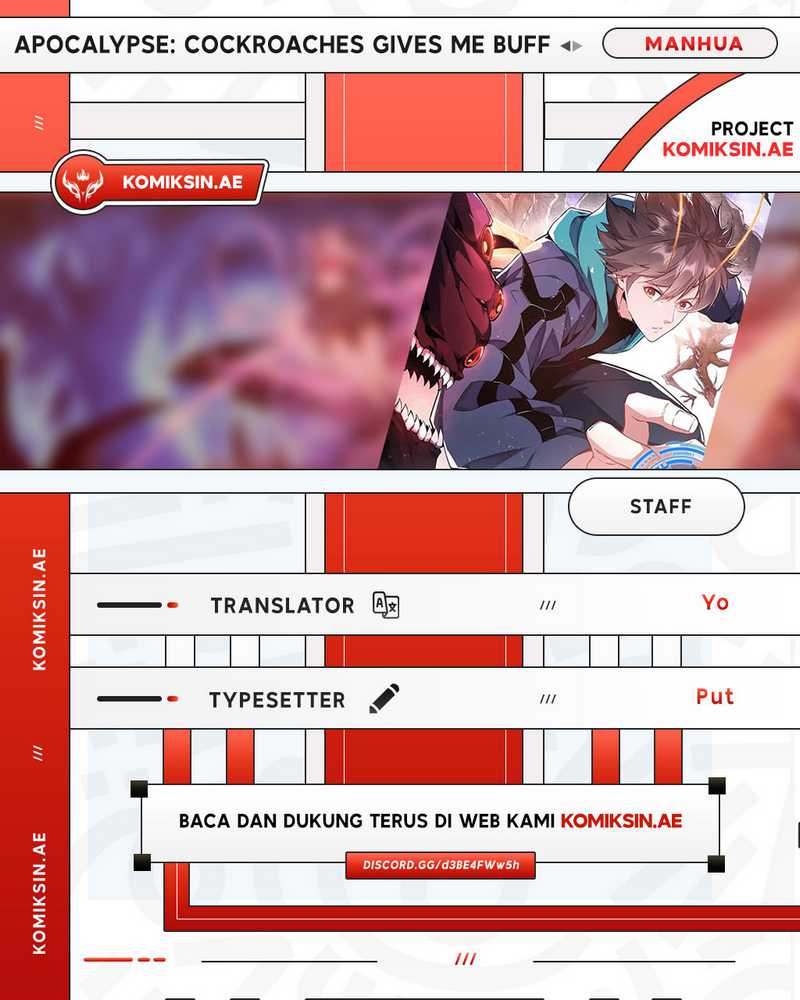 Apocalypse: Cockroaches Gives Me Buff Chapter 26 Gambar 1