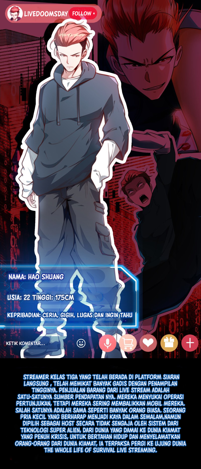 Apocalypse Livestream – Start With Alpaca! Chapter 00 Gambar 1