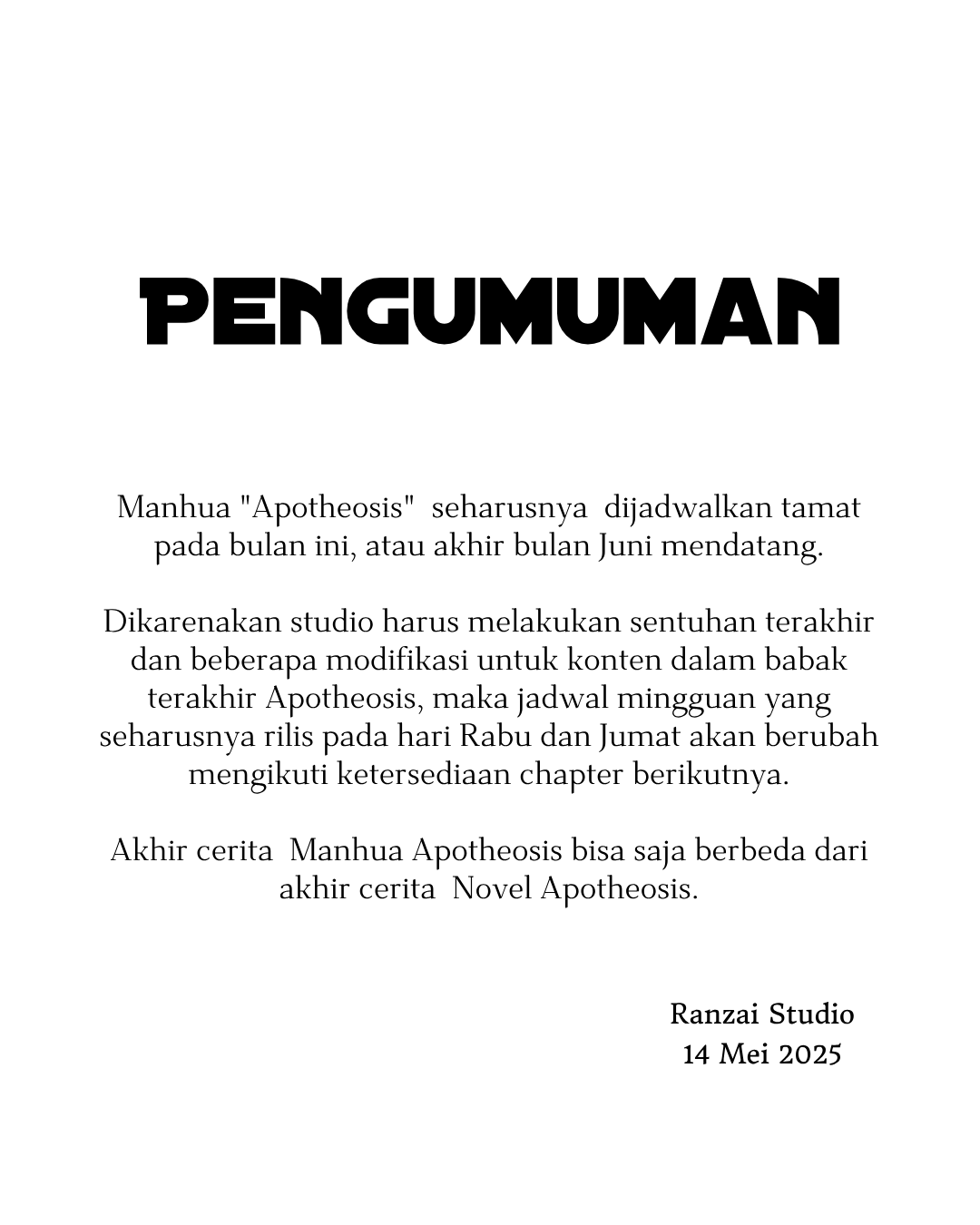 Apotheosis Chapter 1295.5 Gambar 1