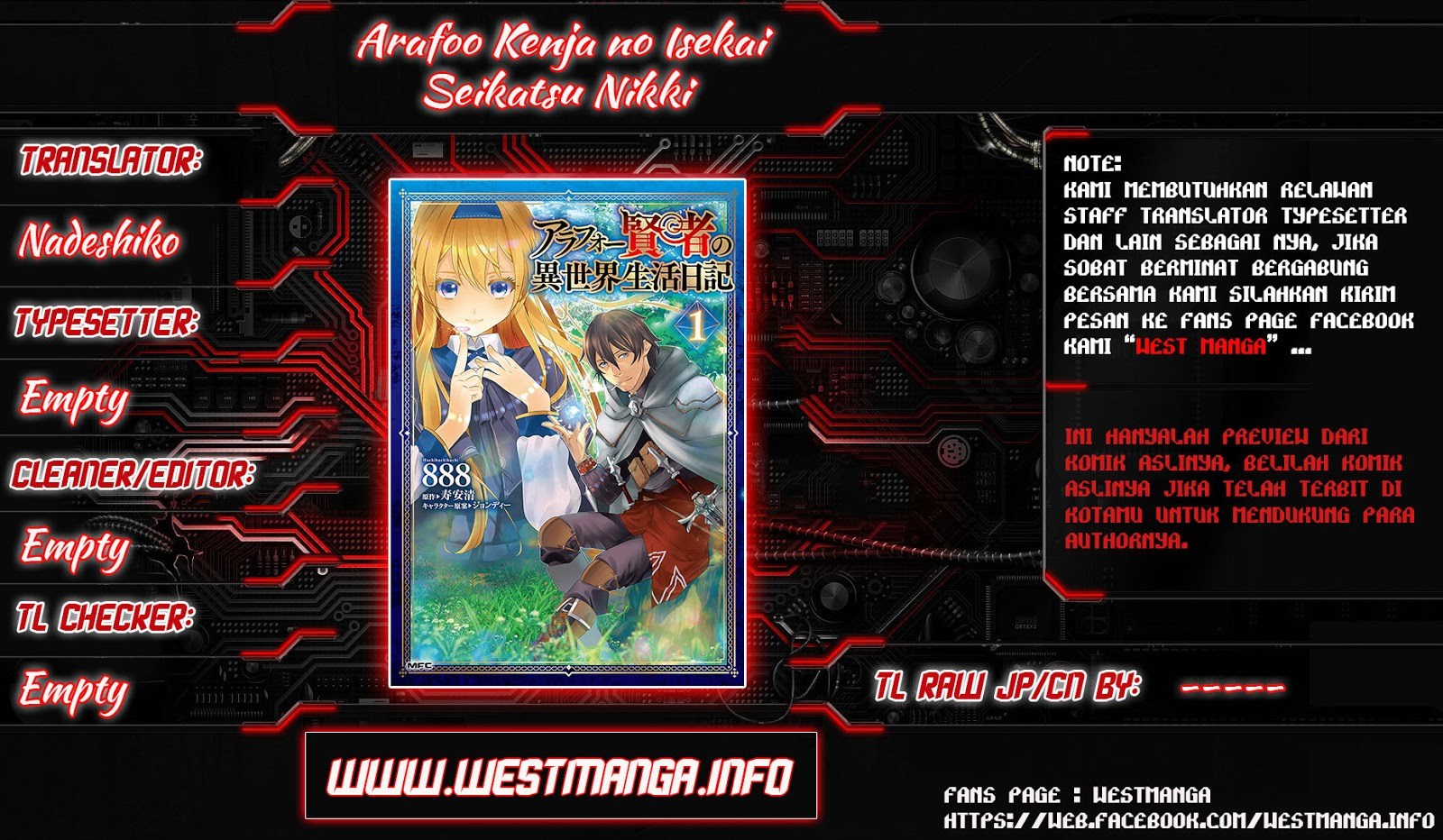 Arafoo Kenja no Isekai Seikatsu Nikki Chapter 04 Gambar 1