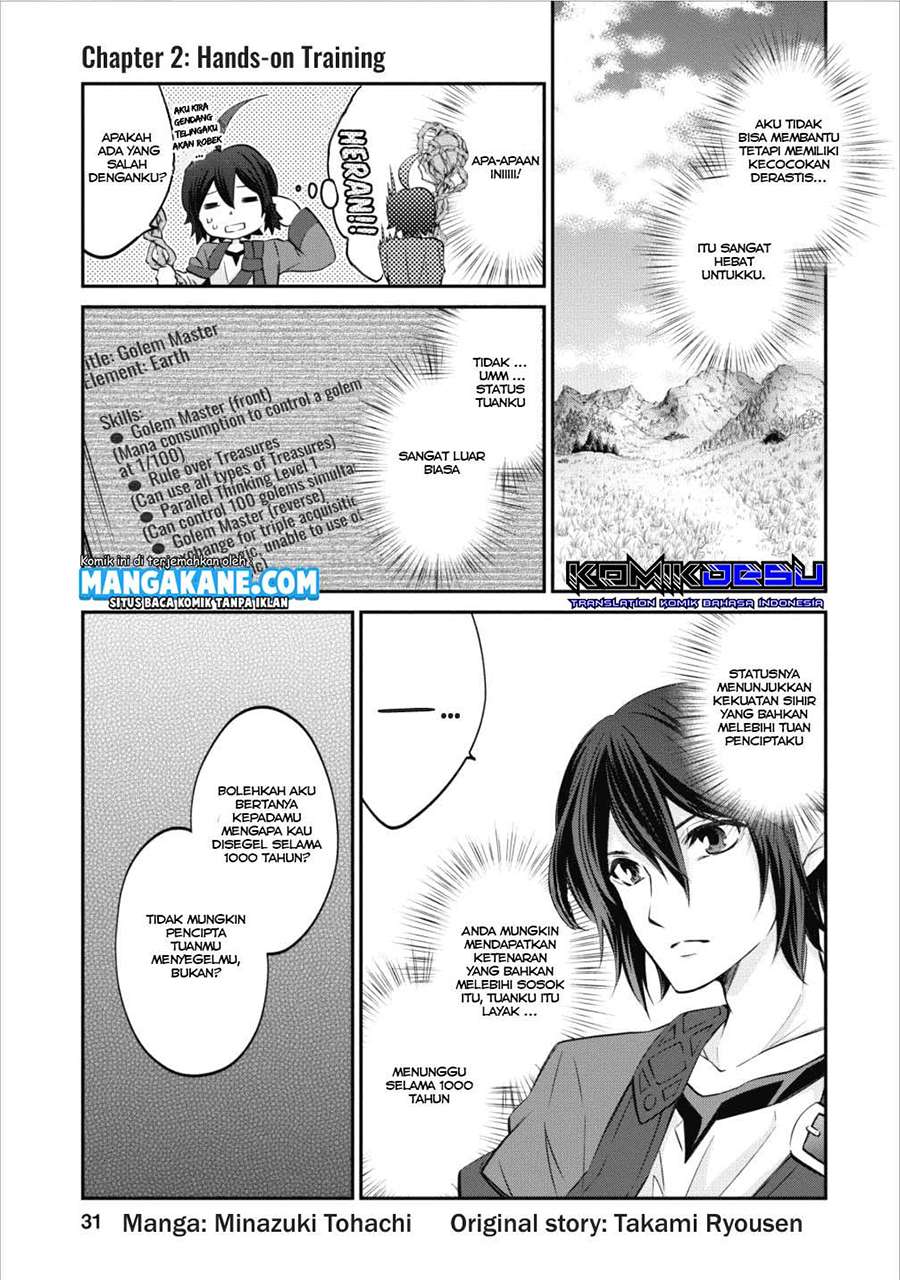 Arafoo Shachiku no Golem Master Chapter 02 Gambar 2