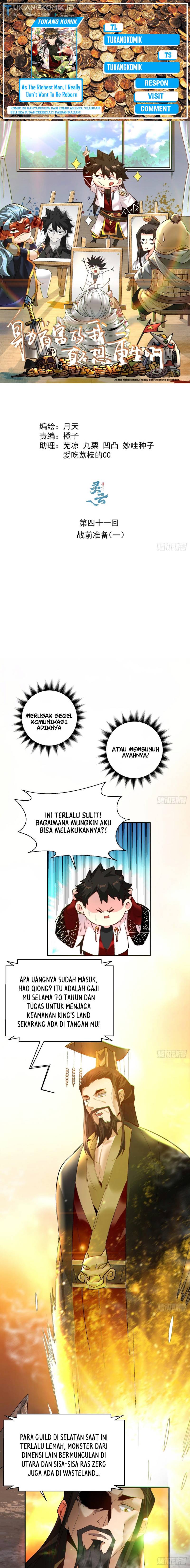 As The Richest Man, I Really Don’t Want To Be Reborn Chapter 41 Gambar 1