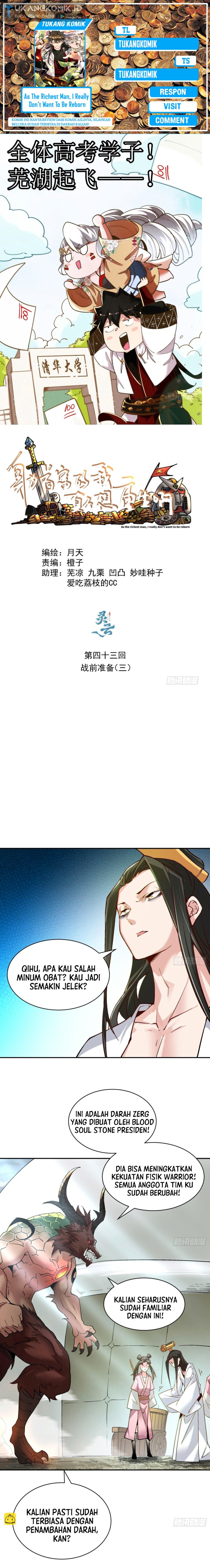 As The Richest Man, I Really Don’t Want To Be Reborn Chapter 43 Gambar 1