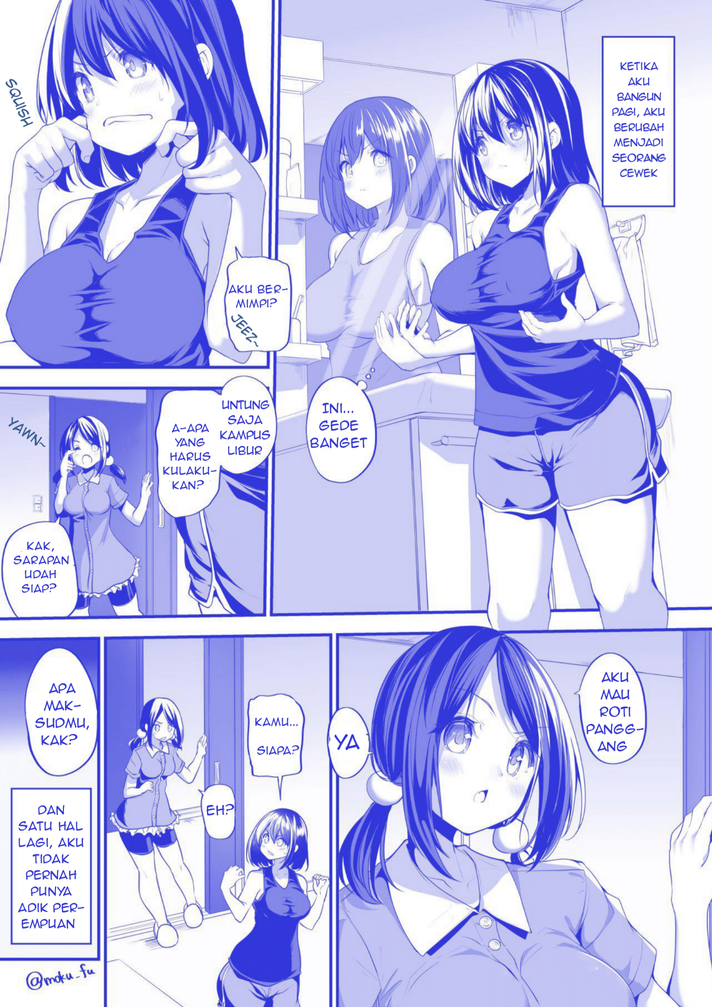 Asa Okitara Onnanoko ni Natteta Manga Chapter 01 Gambar 1