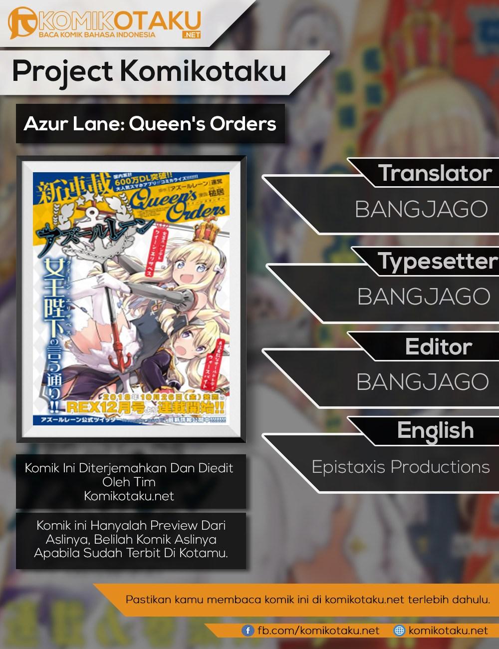 Azur Lane: Queen’s Orders Chapter 01 Gambar 1