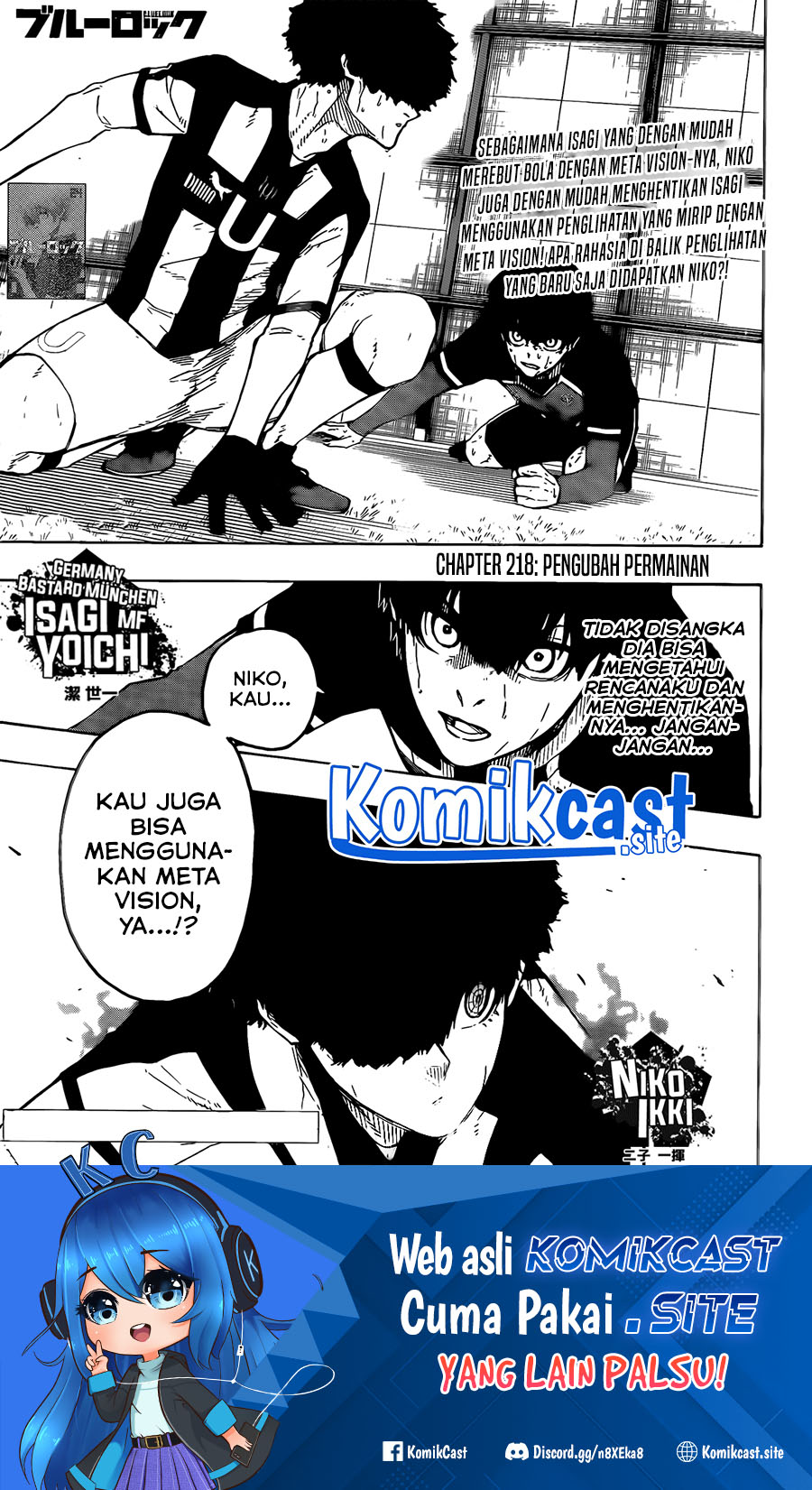 Blue Lock Chapter 218 Gambar 2