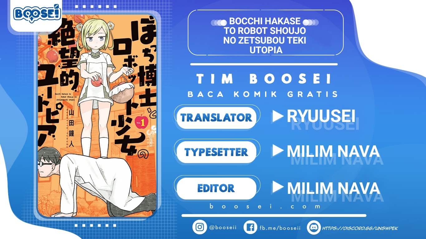 Bocchi Hakase to Robot Shoujo no Zetsubou Teki Utopia Chapter 03 Gambar 1