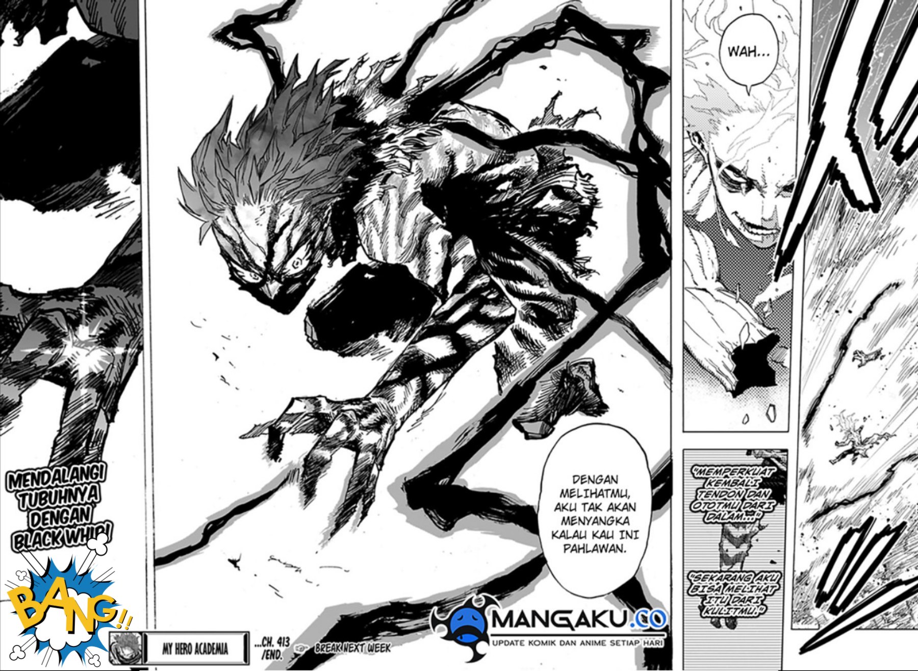 Boku no Hero Academia Chapter 413 Gambar 14